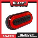 Sparco Bicycle LED  Rear Light Waterproof Rechargeable 50 Lumens 400mAh