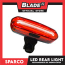 Sparco Bicycle LED  Rear Light Waterproof Rechargeable 30 Lumens 400mAh