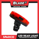 Sparco Bicycle LED  Rear Light Waterproof Rechargeable 30 Lumens 400mAh