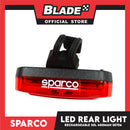 Sparco Bicycle LED  Rear Light Waterproof Rechargeable 30 Lumens 400mAh