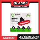 Sparco Bicycle LED  Rear Light Waterproof Rechargeable 30 Lumens 400mAh