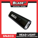 Sparco Bicycle LED Front Head Light Waterproof Rechargeable 360 Lumens 2000mAh