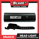 Sparco Bicycle LED Front Head Light Waterproof Rechargeable 360 Lumens 2000mAh