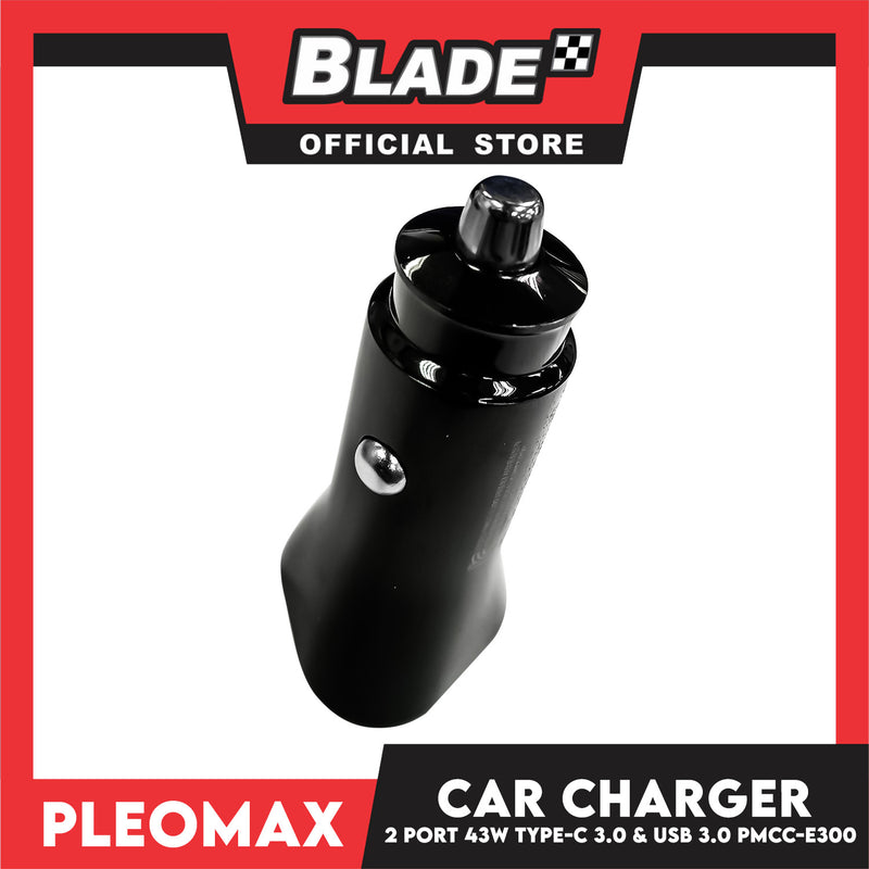 Pleomax Ultra-fast Car Charger 2-port PD QC 43W PMCC-E300