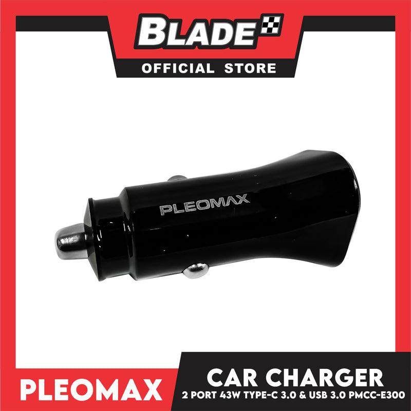 Pleomax Ultra-fast Car Charger 2-port PD QC 43W PMCC-E300