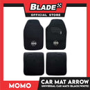 Momo Car Mat Arrow (Black / White) Universal Car Mats Set of 4