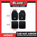Momo Car Mat Arrow (Black / White) Universal Car Mats Set of 4