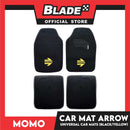 Momo Car Mat Arrow (Black / Yellow) Universal Car Mats Set of 4