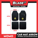 Momo Car Mat Arrow (Black / Yellow) Universal Car Mats Set of 4
