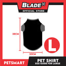 Pet Shirt Yellow Sweat Shirt Dog Design (Large) for Cats and Dogs