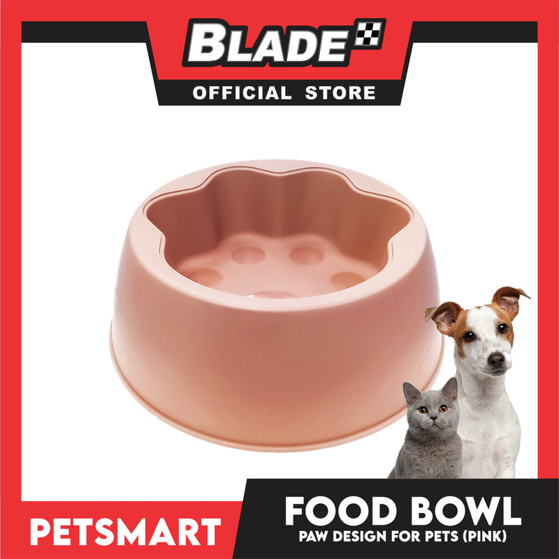 Pet Bowl Paw Design (Pink) for Cats and Dogs