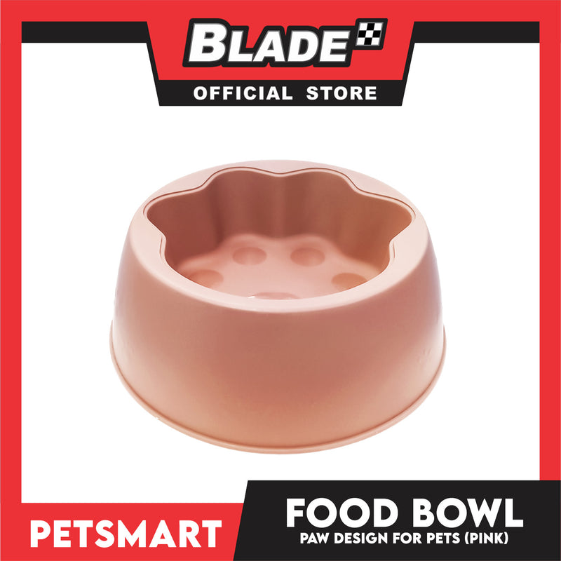 Pet Bowl Paw Design (Pink) for Cats and Dogs