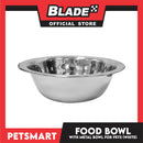 Pet Food Bowl with Removable Metal Bowl  Anti Slip (White) for Cats and Dogs