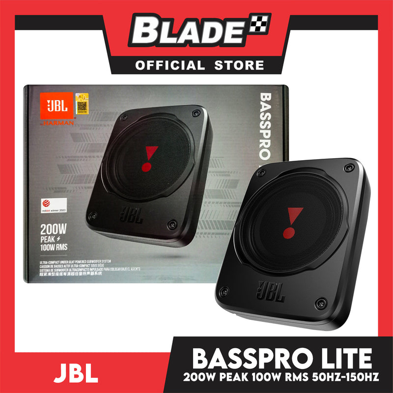 JBL Basspro Lite 10-1/4'' (259.6mm) Ultra-Compact Under Seat Subwoofer System 200W Peak 100W RMS