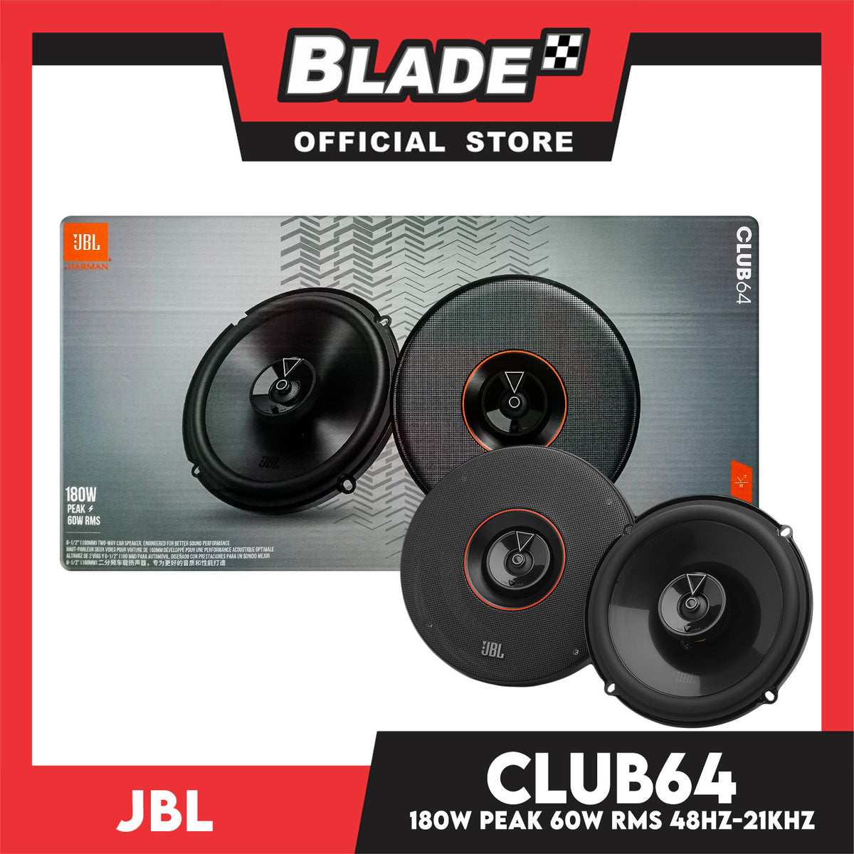 JBL Club64 Club Series 6-1/2 2-way Car Speakers