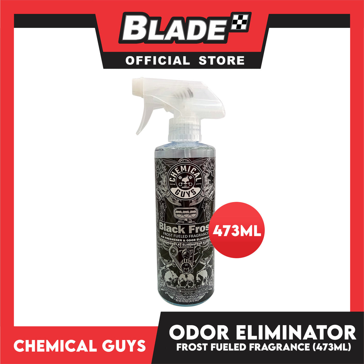 Chemical Guys Air Freshener and Odor Eliminator (Black Frost) 473ml