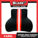 Carel Bucket Neck Cushion Memory Foam (Black) Car Cushion IK-01
