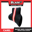 Carel Bucket Neck Cushion Memory Foam (Black) Car Cushion IK-01