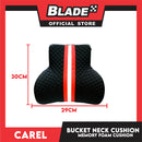 Carel Bucket Neck Cushion Memory Foam (Black) Car Cushion IK-01