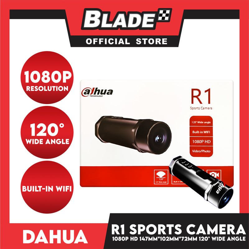Dahua R1 Sports Camera 1080p HD 120° Wide Angle for Motorcycle