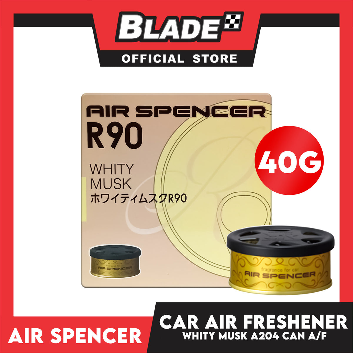 Air Spencer R90 Car Air Freshener (Whity Musk) A211 in Can