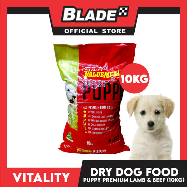 Vitality Valuemeal Dry Dog Food Puppy 10kg (Lamb And Beef)