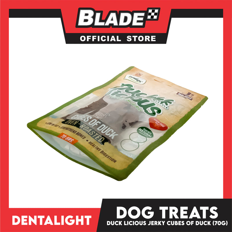 Dentalight Duck Licious Premium Jerky  (Cubes of Duck) Oven-roasted 70grams