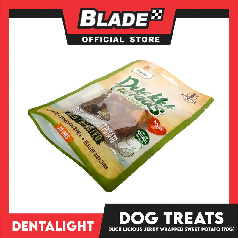 Dentalight Duckkk Licious Premium Jerky  (Duck Wrapped Sweet Potato) Oven-roasted 70grams