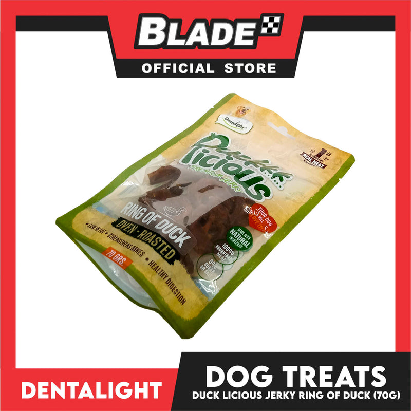 Dentalight Duckkk Licious Premium Jerky  (Ring of Duck) Oven-roasted 70grams