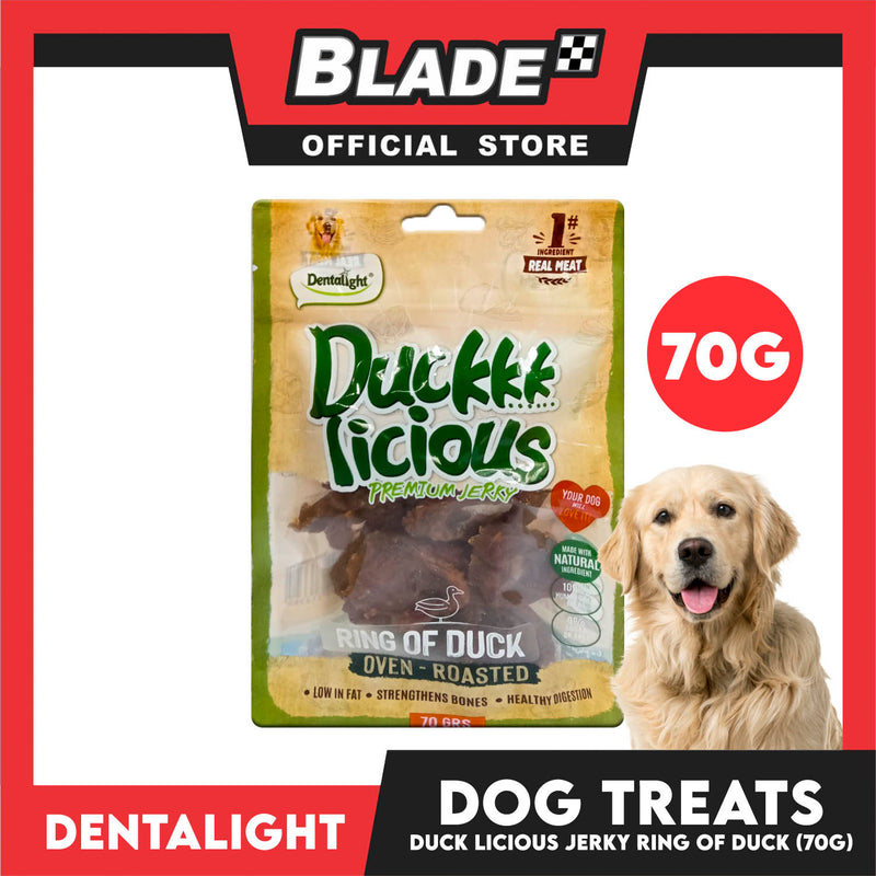 Dentalight Duckkk Licious Premium Jerky  (Ring of Duck) Oven-roasted 70grams