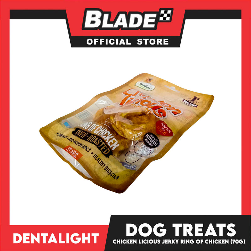 Dentalight Chicken Licious Premium Jerky  (Ring of Chicken) Oven-roasted 70grams