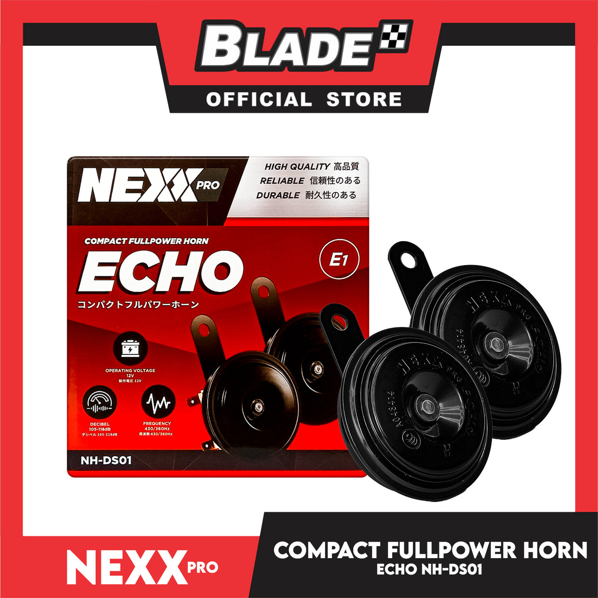 Nexx Pro Echo Compact Fullpower Horn NH-DS01