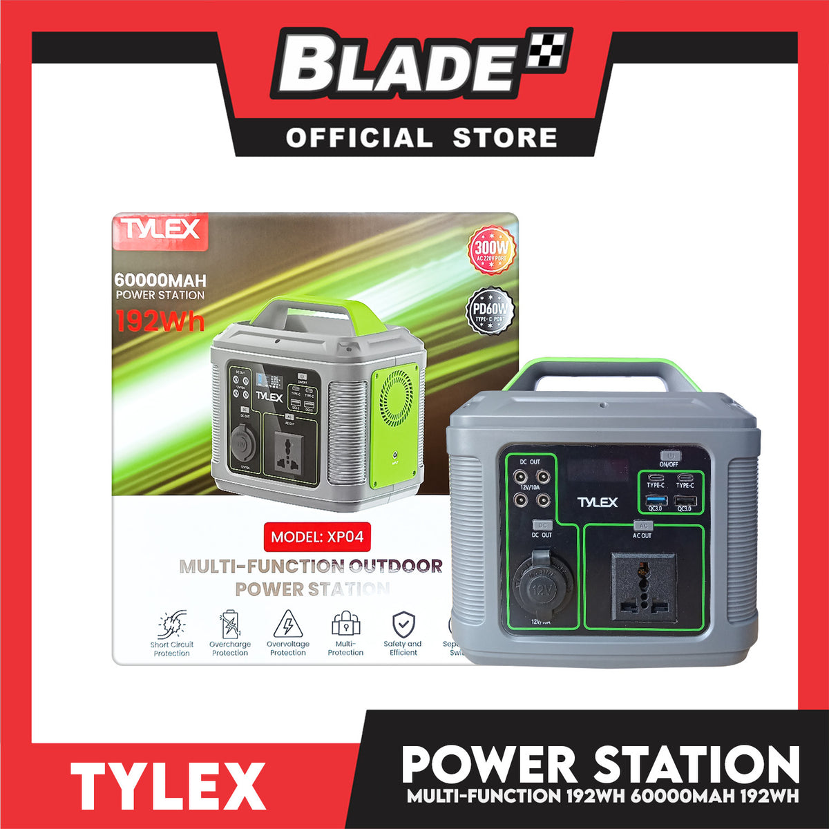 Tylex Multi-Functional Outdoor Power Station 60000mAH 192Wh XP04