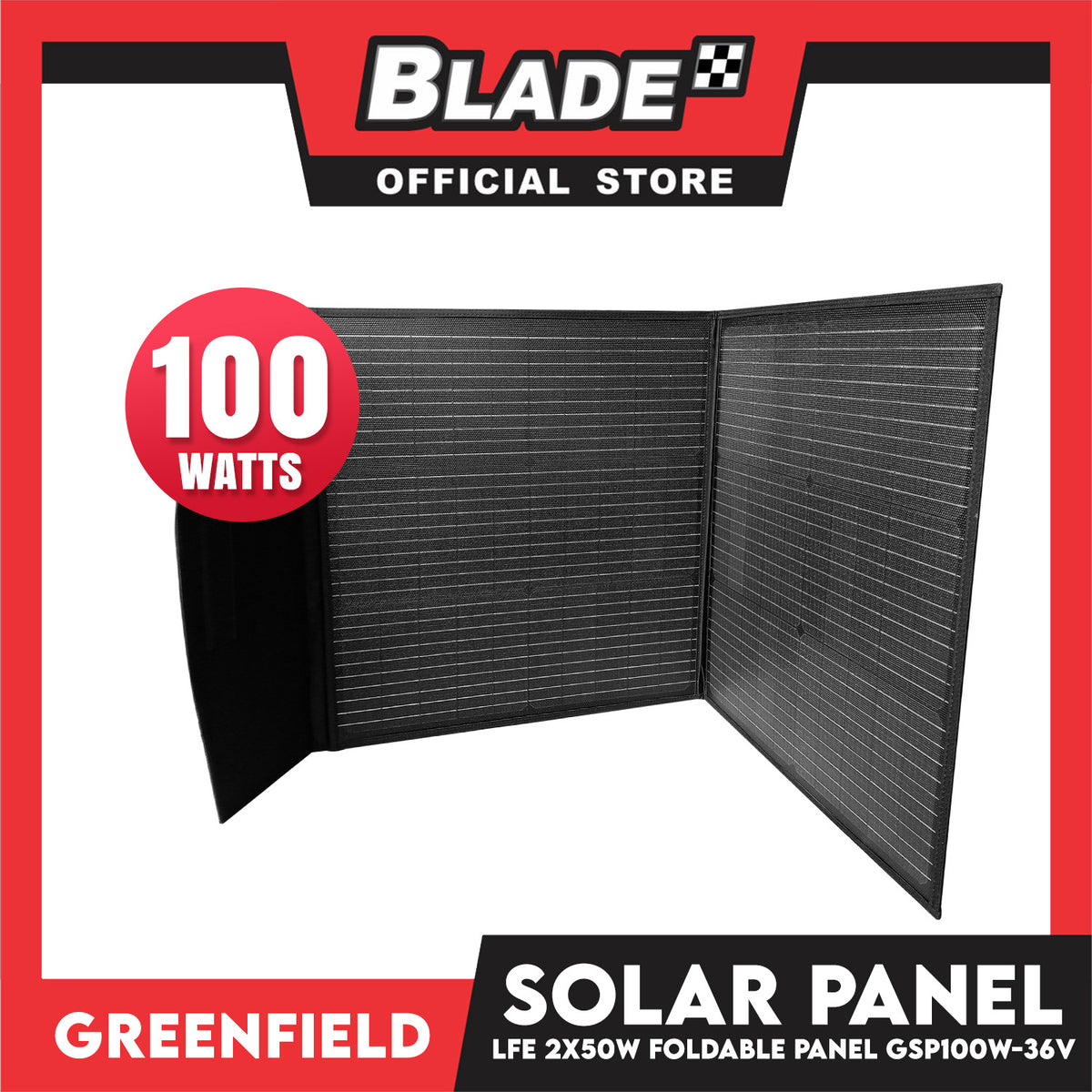 Greenfield LFE 2X50W Solar Panel 36V GSP100W