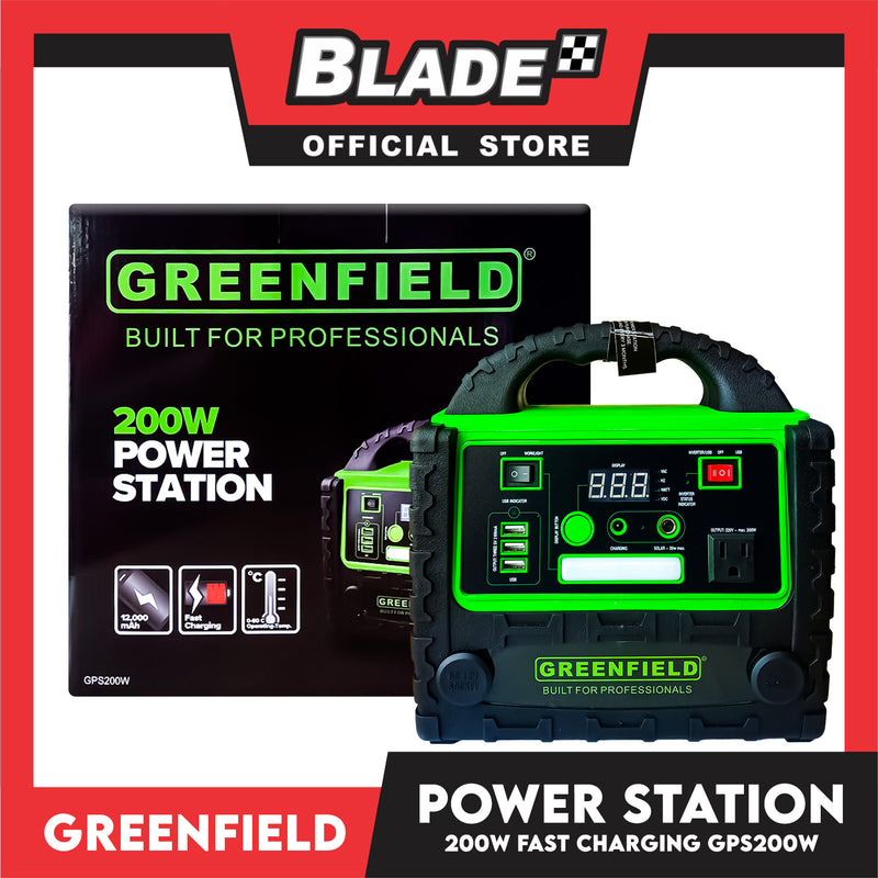 Greenfield 200W Lead-acid Power Station 12,000 Mah GPS200W