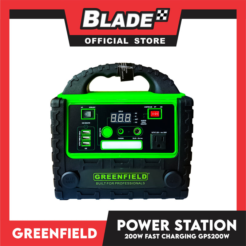 Greenfield 200W Lead-acid Power Station 12,000 Mah GPS200W