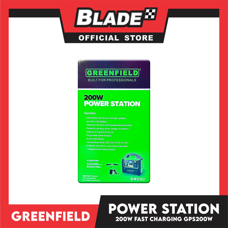 Greenfield 200W Lead-acid Power Station 12,000 Mah GPS200W