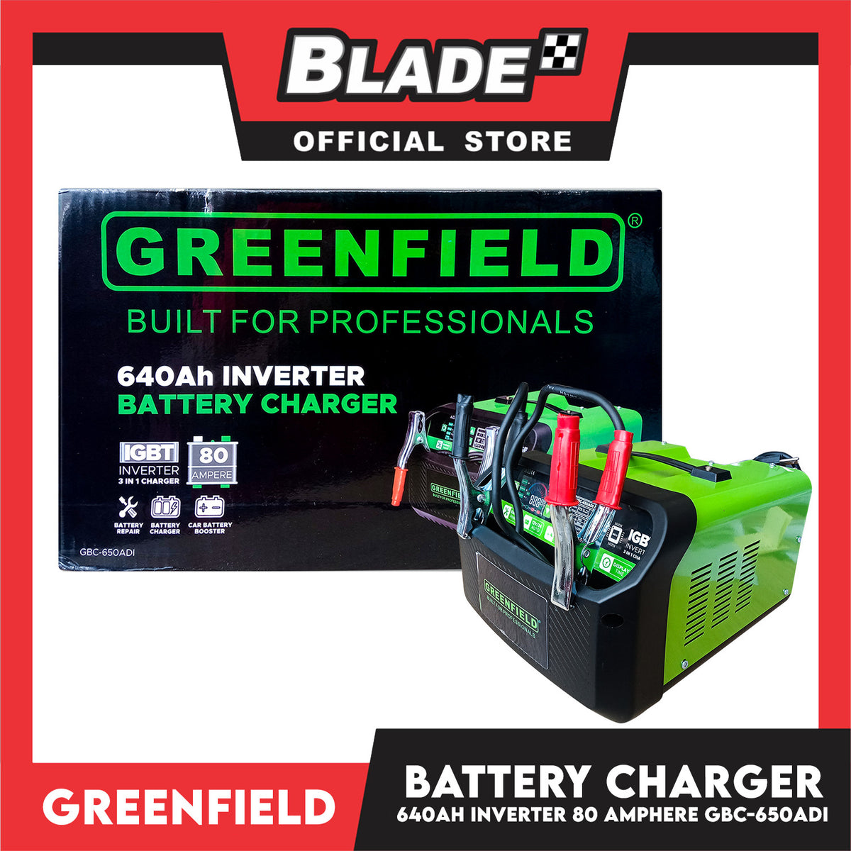 Greenfield Digital Inverter Battery Charger 640Ah  IGBT 3-in-1 Charger GBC-650ADI