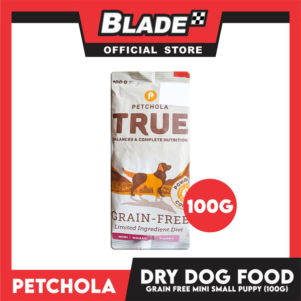 Petchola True Grain Free Dry Dog Food Mini / Small Puppy 100g