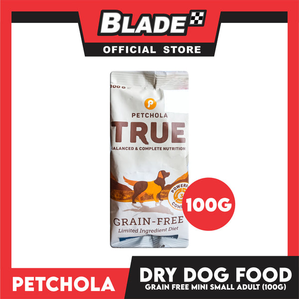 Petchola True Grain Free Dry Dog Food Mini / Small Adult 100g