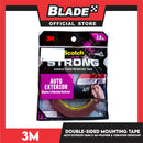 3M Strong Double-Sided Mounting Tape (12 mm x 4 Meters) Auto Exterior Weather and Vibration Resistant 710-M12