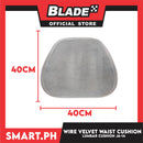 Wire Velvet Waist Mesh Lumbar Back Support Cushion for Car Seat JA-14