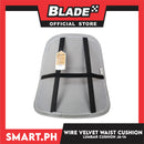 Wire Velvet Waist Mesh Lumbar Back Support Cushion for Car Seat JA-14