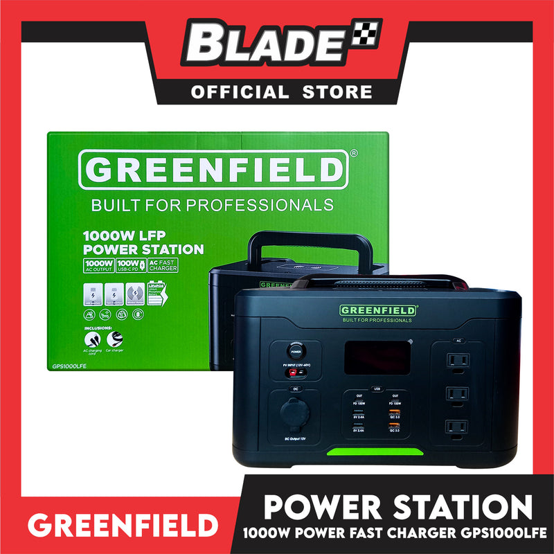Greenfield LFE Power Station 1000W with Wireless Charging GPS1000LFE