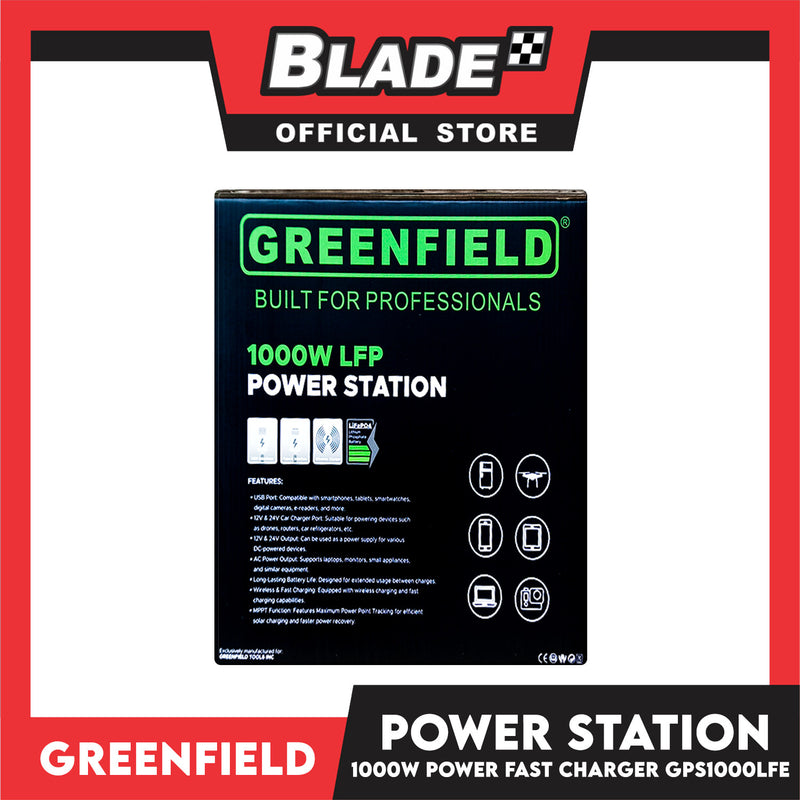 Greenfield LFE Power Station 1000W with Wireless Charging GPS1000LFE
