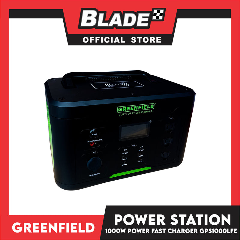 Greenfield LFE Power Station 1000W with Wireless Charging GPS1000LFE