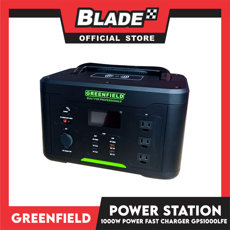 Greenfield LFE Power Station 1000W with Wireless Charging GPS1000LFE