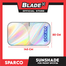 Sparco Front Sunshade – Aluminum Double-Layer Car Windshield Protector SPC1726  (145x75cm)