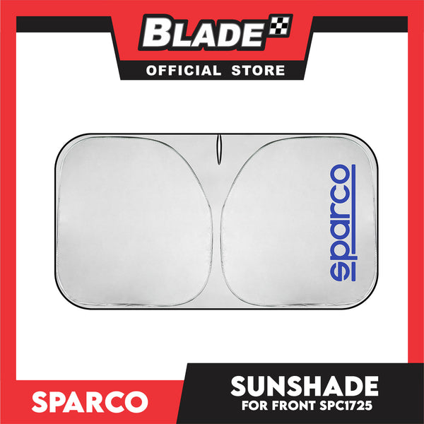 Sparco Gray Front Sunshade – Aluminum Double-Layer Car Windshield Protector SPC1725  (145x75cm)