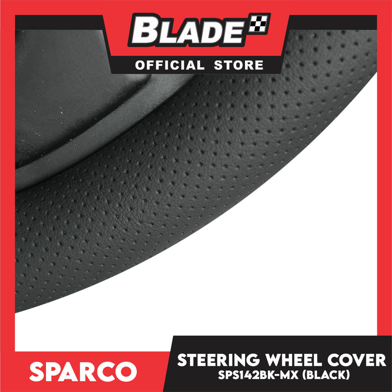 Sparco Steering Wheel Cover SPS142BK-MX 38cm Diameter (Black with Metal Silver)